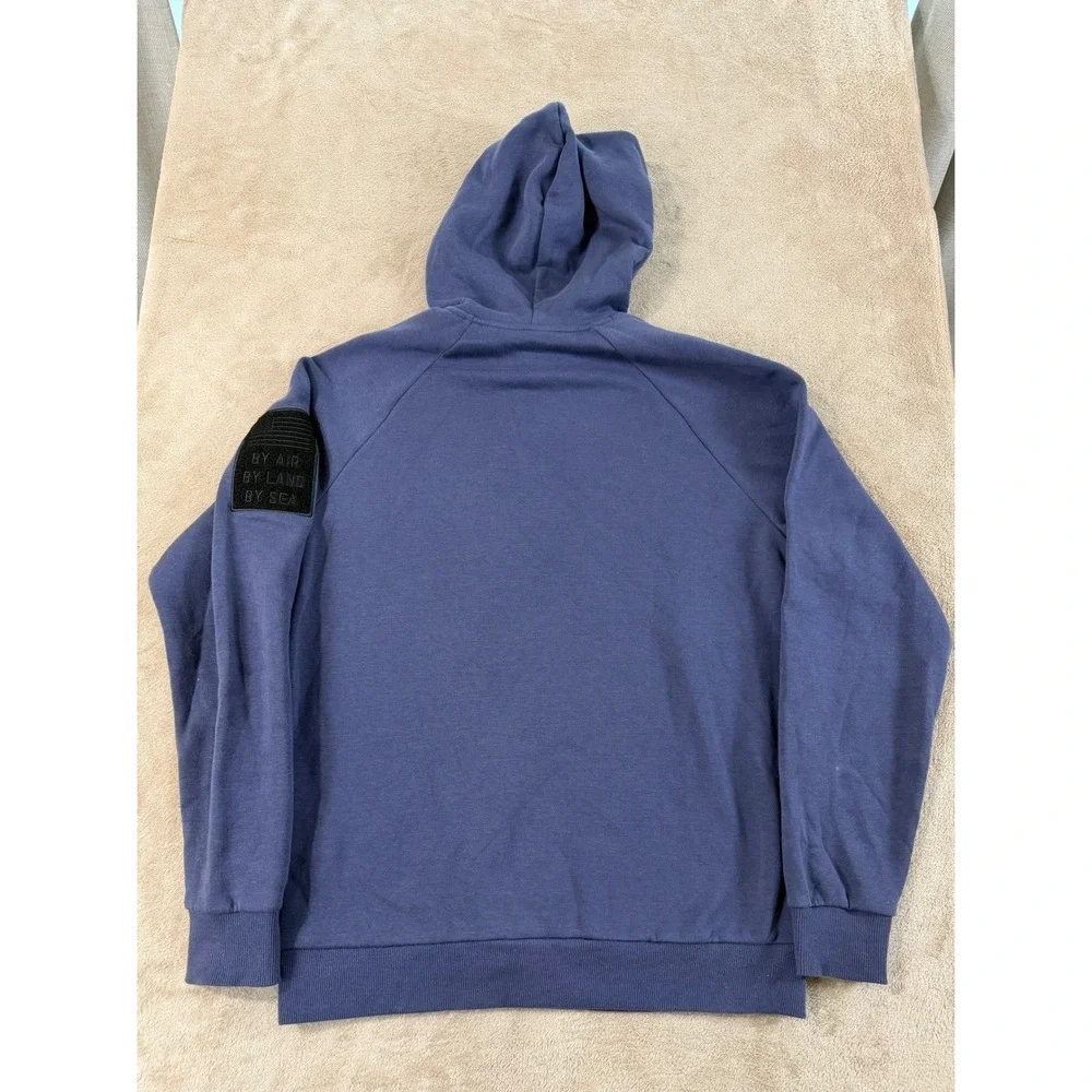 Under‎ Armour Project Rock Brahma Bull Freedom Hoodie Mens Size Medium Blue